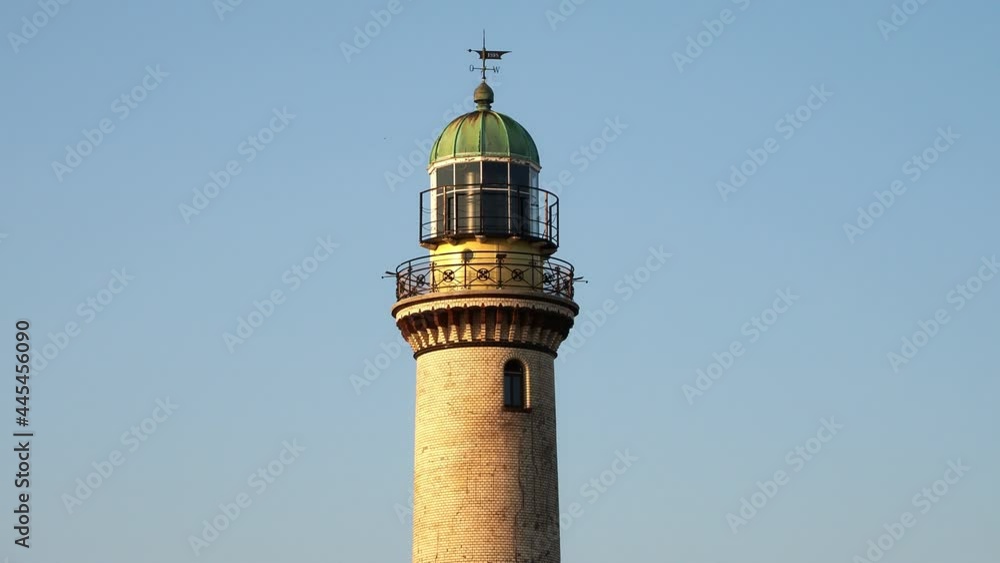 close up of Lighthouse of Warnemuende. Rostock, Germany close up of Lighthouse of Warnemuende. Rostock, Germany
