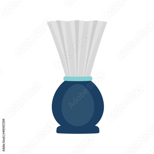 cartoon shave brush isolated on white background