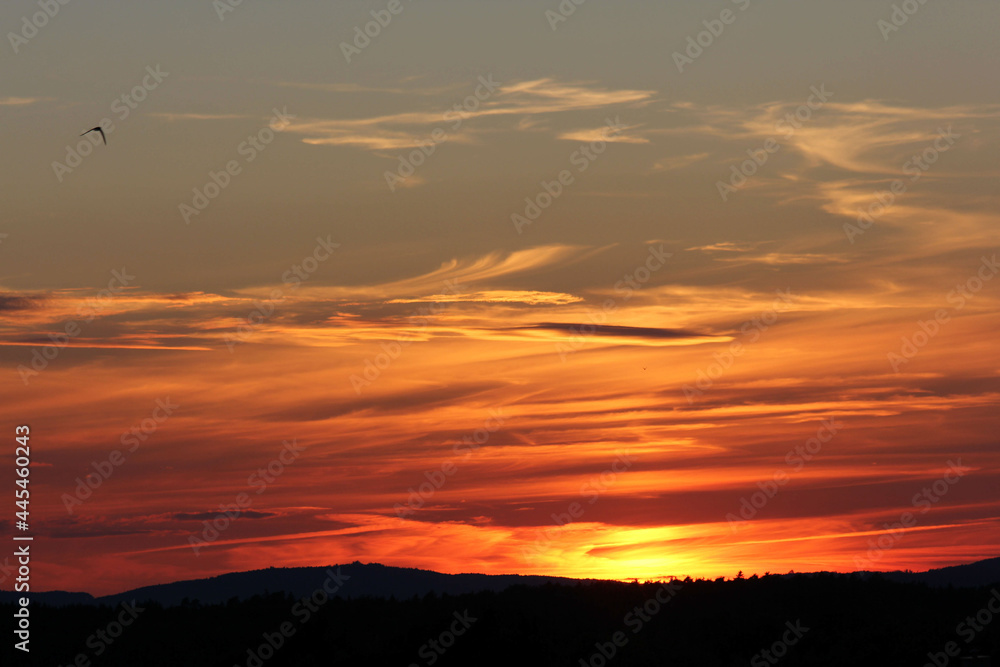 Abendrot mit Wolkenstimmung