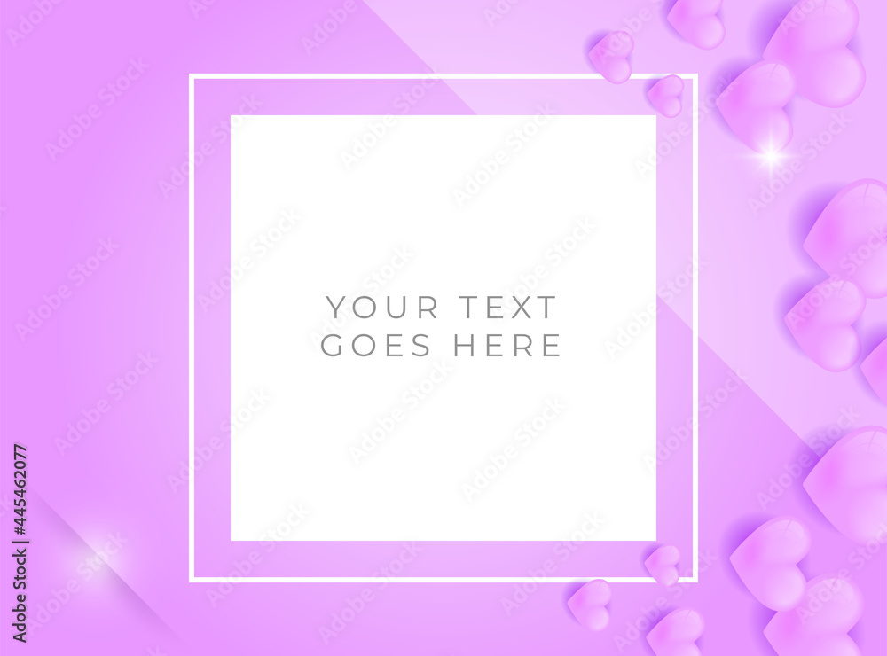 Love abstract background with pink purple color. 3d realistic love shape background for universal greeting card and happy birthday Love abstract background with pink purple color. 3d realistic love shape background for universal greeting card and happy birthday