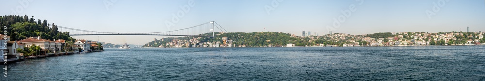 İstanbul - Turkey - 07.22.2021: Bosphorus Bridge