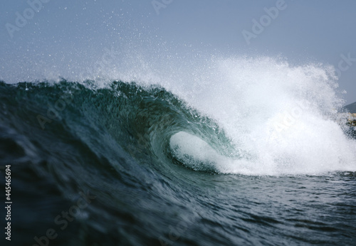 Wave breaking on a beach in Tenerife