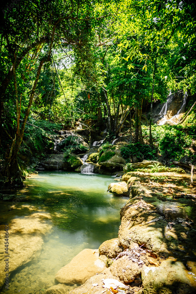Pha Tad Waterfall in Kanchanaburi, Thailand Pha Tad Waterfall in Kanchanaburi, Thailand