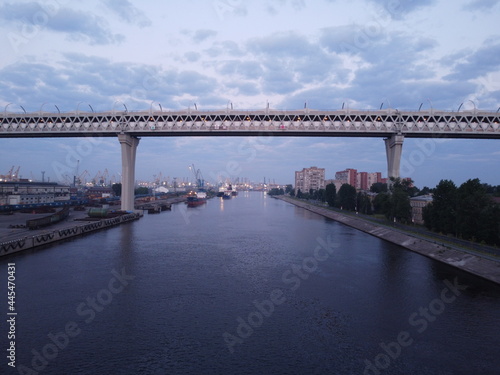 Kanonersky Island Saint Petersburg in summer aerial photo