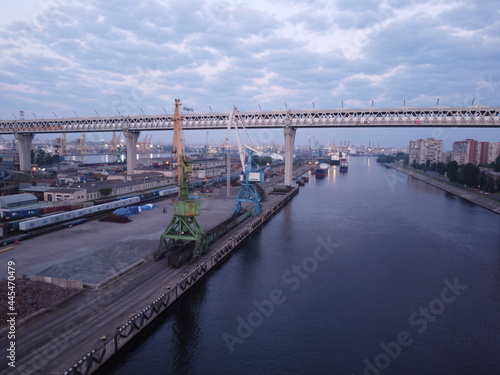 Kanonersky Island Saint Petersburg in summer aerial photo © PT88