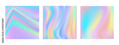 Holographic foil. Abstract wallpaper background. Hologram texture. Vector illustration.