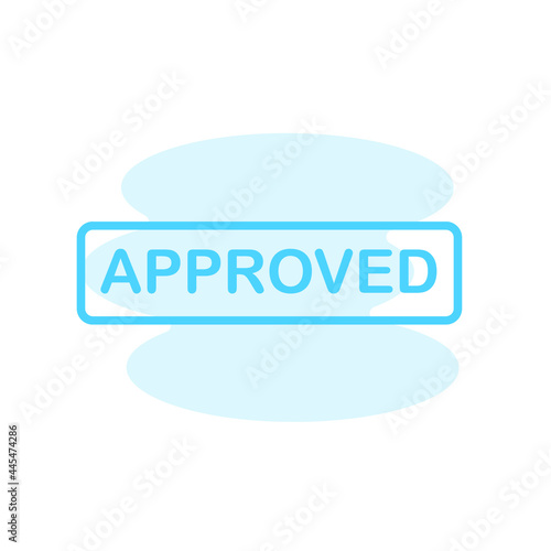 Illustration Vector Graphic of approved label icon