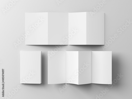 Canvastavla Vertical page zigzag or accordion fold brochure