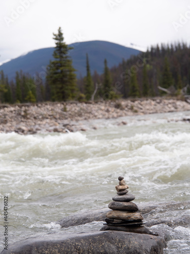 Rocky mountain in Alberta, British Columbia Canada landscape view
 photo