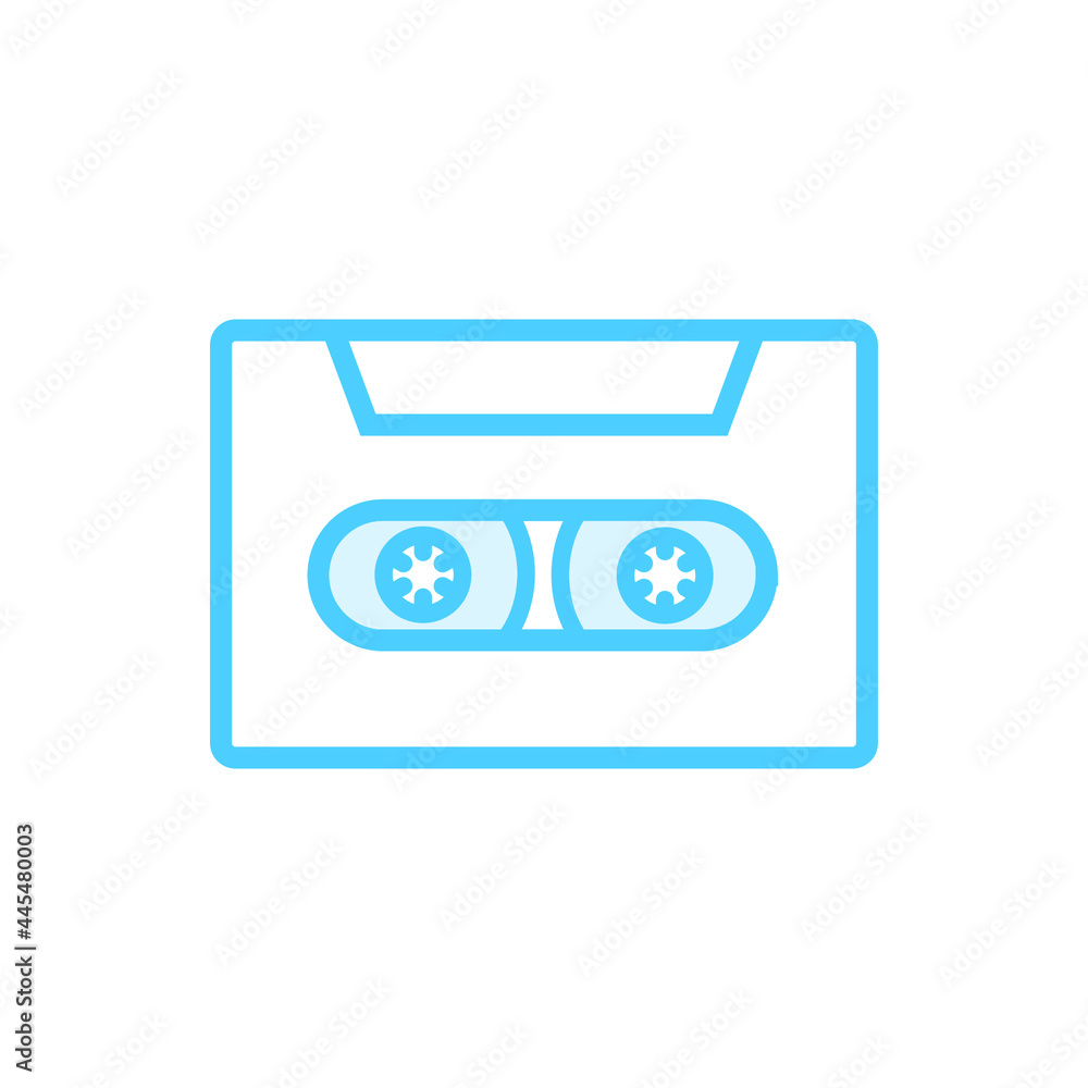 Illustration Vector Graphic of Cassette icon Illustration Vector Graphic of Cassette icon