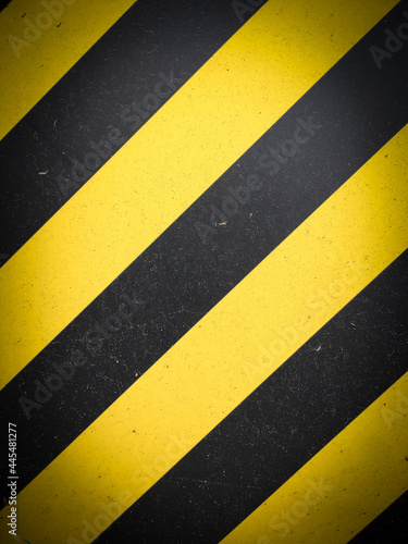 yellow black striped hazard warning background © PT88