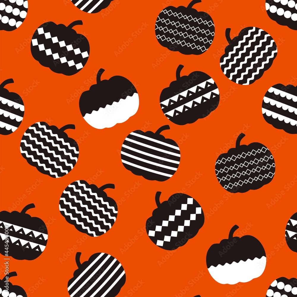 Vector seamless pattern with pumpkins. Halloween vector background. Design element for textiles, notebooks, posters, web and other uses. Vector seamless pattern with pumpkins. Halloween vector background. Design element for textiles, notebooks, posters, web and other uses.