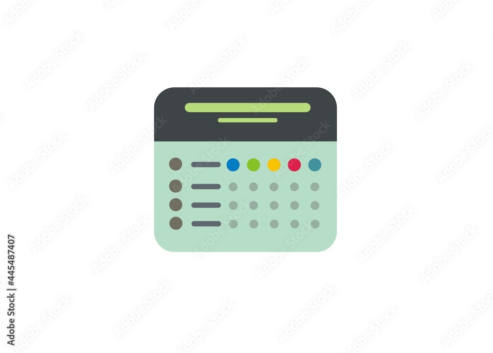 Match standing simple flat icon Match standing simple flat icon