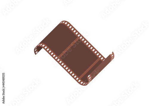 Rolled film sheet simple illustration