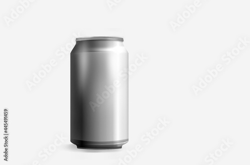 Isolated cans on white background