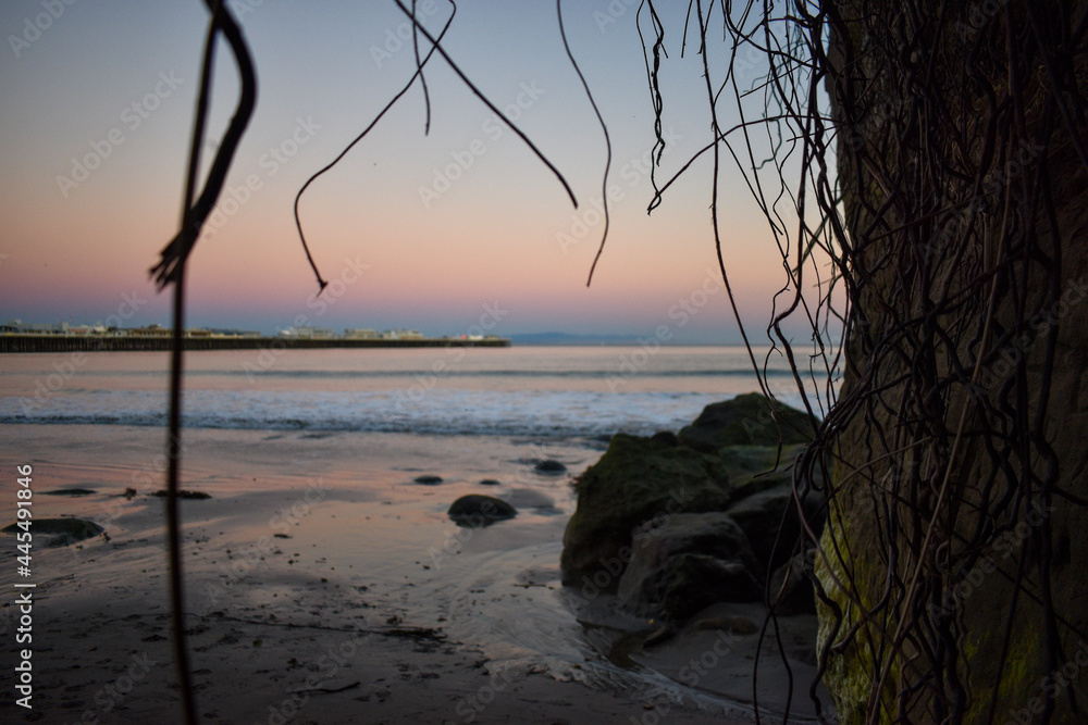 Fototapeta premium sunset over the river
