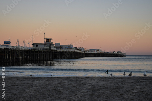 sunset at the Santa Cruz pier