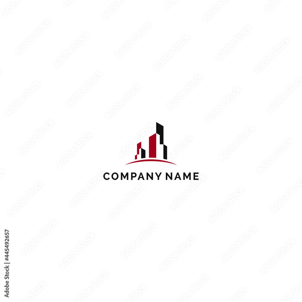 logo for company buildings anda architecture apartment