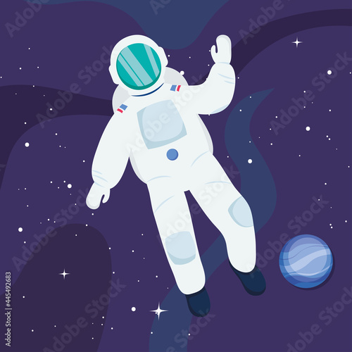 astronaut and neptun