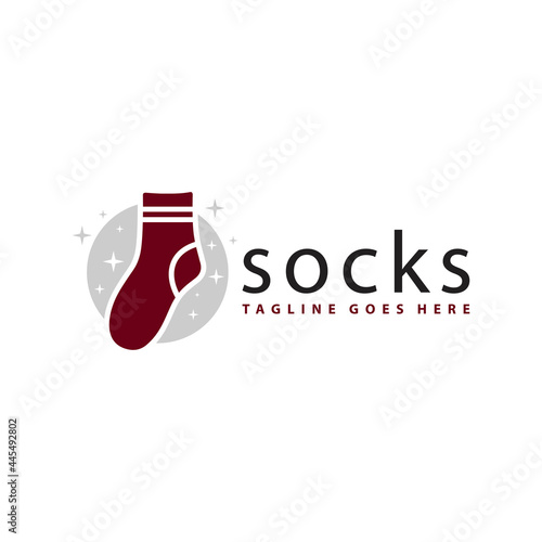 sock craftsman illustration logo
