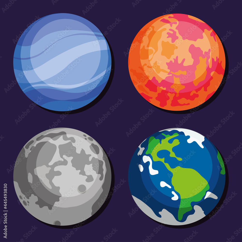 space planets set