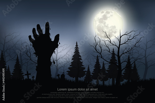 Ghost hand appeared on the full moon night.