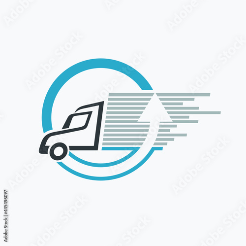 truck logistic icon, truck logistic symbol, vector art.