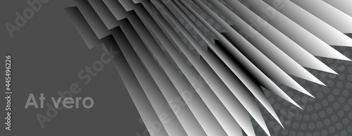 Futuristic layers with shadows. Design banner illustration. Vector abstract background