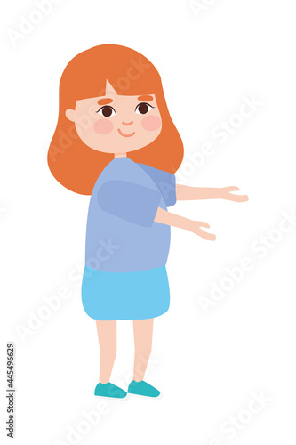 cartoon redhead girl