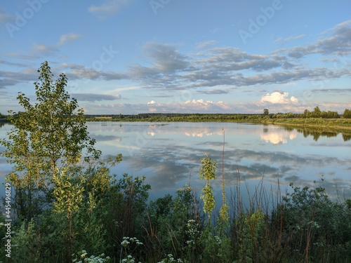 lake and mountains