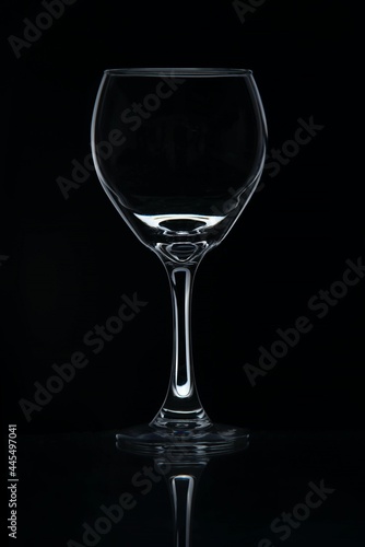 glass on black