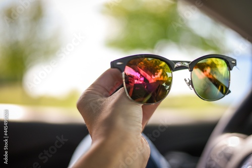 sunglasses in the sunlight