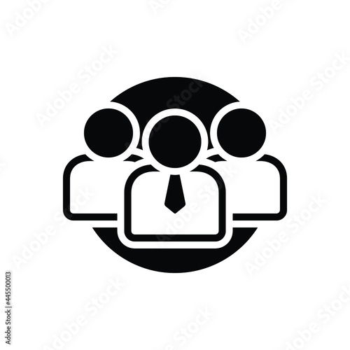Black solid icon for disciplinary