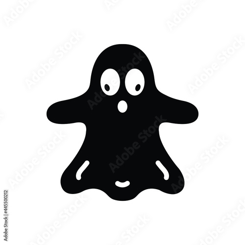 Black solid icon for thriller filmmaking