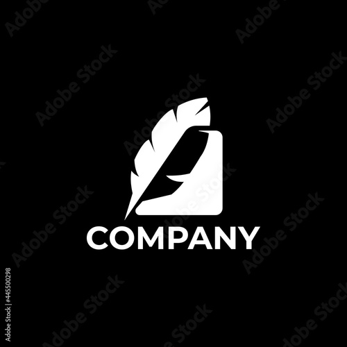 copywriter feather logo