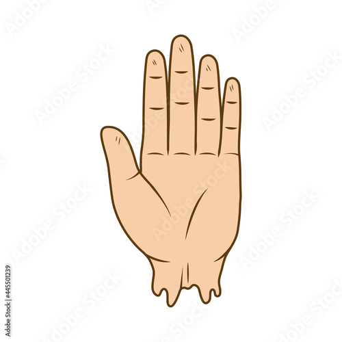 open left hand
