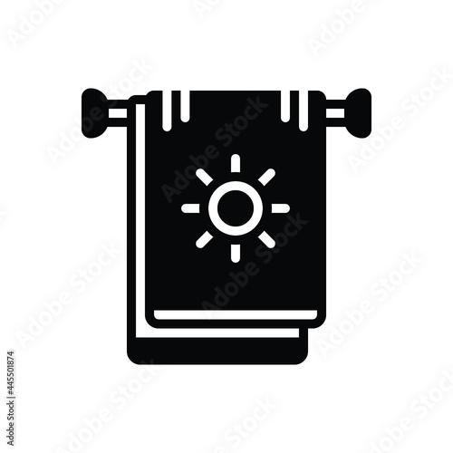 Black solid icon for terry