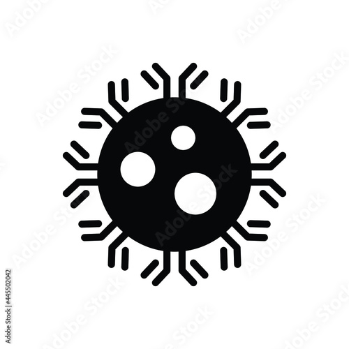 Black solid icon for antibody