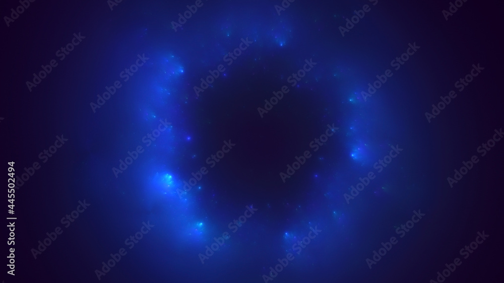 3D rendering abstract blue technology fractal background 3D rendering abstract blue technology fractal background