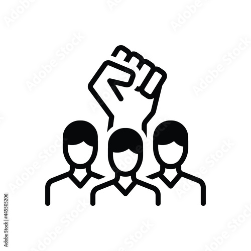 Black solid icon for rebel