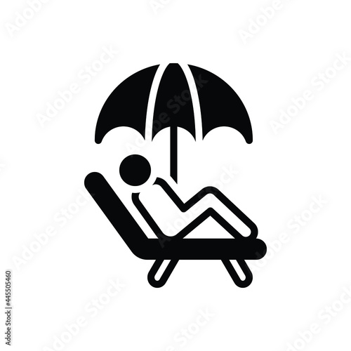 Black solid icon for ease