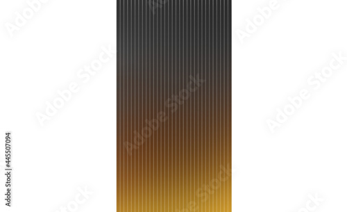 vertical stripe with a gradient and texture of stripes along the pattern, an object on a white background, a wide path with a gradient from orange to dark