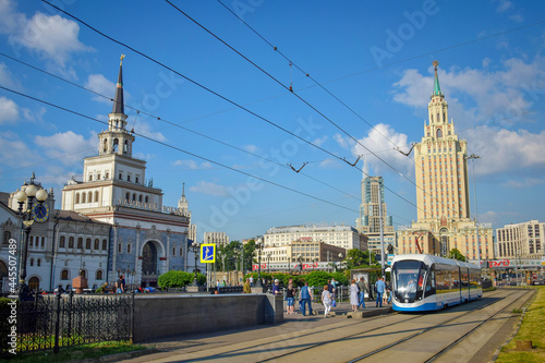 Scenic view of the Komsomolskaya railway square