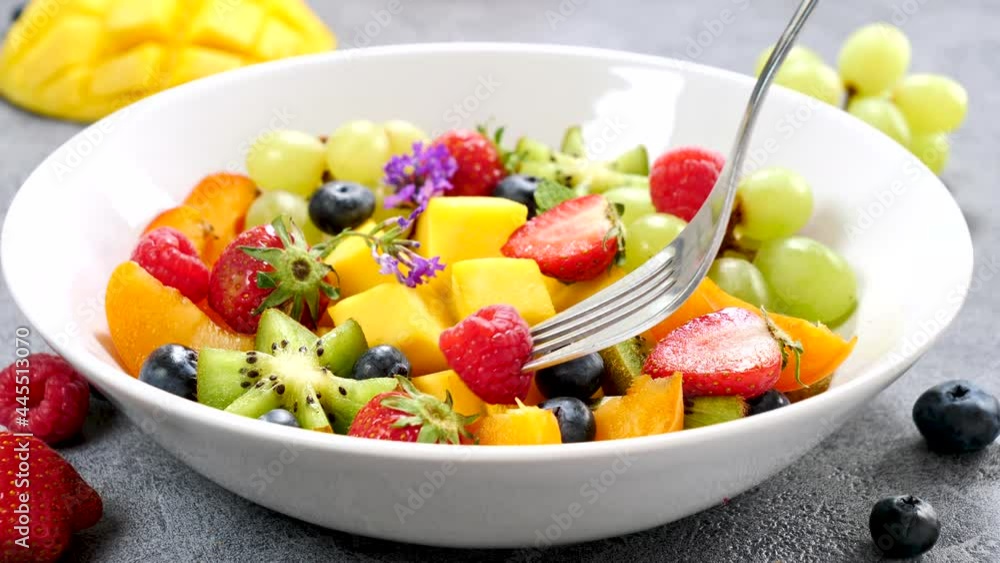 bowl of fresh fruit salad bowl of fresh fruit salad