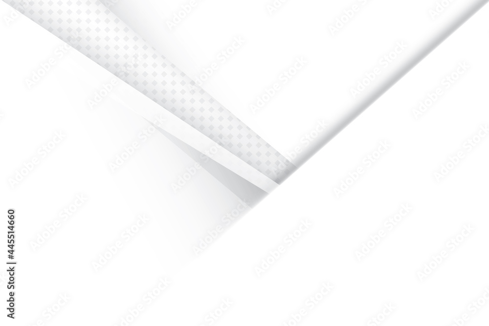 Abstract white and gray color, modern design background with geometric shape, halftone effect. Vector illustration. Abstract white and gray color, modern design background with geometric shape, halftone effect. Vector illustration.