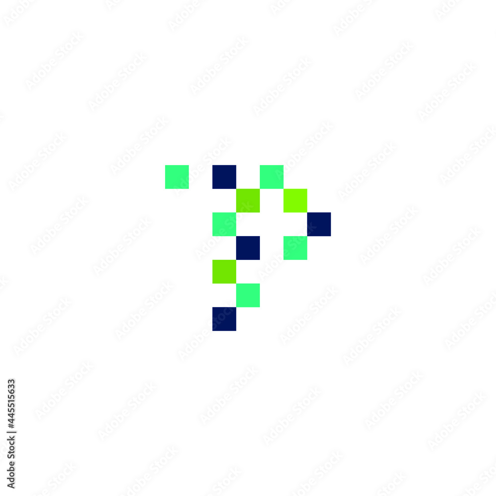 TP Pixel Logo Design TP Pixel Logo Design