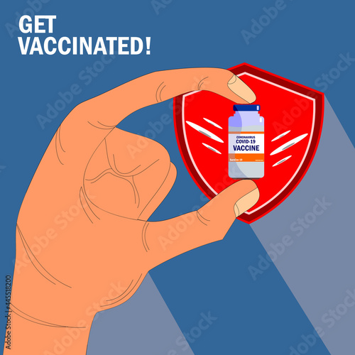 Get Vaccinated!! Healthy Vaccine. photo
