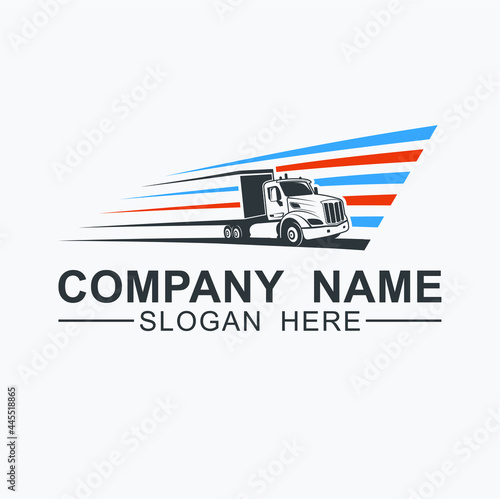 logo template for trucking and delivery service.