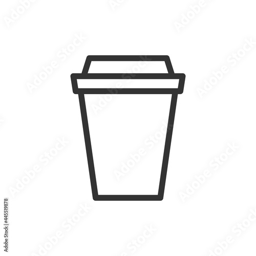 Outline design of coffee icon.