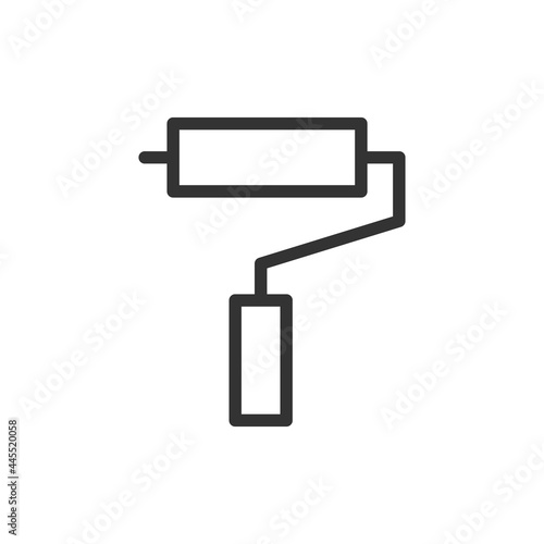 Roller thin line icon.